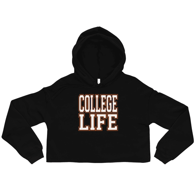 College Life Crop Hoodie