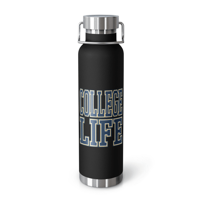 College Life Copper Vacuum Insulated Bottle — Black