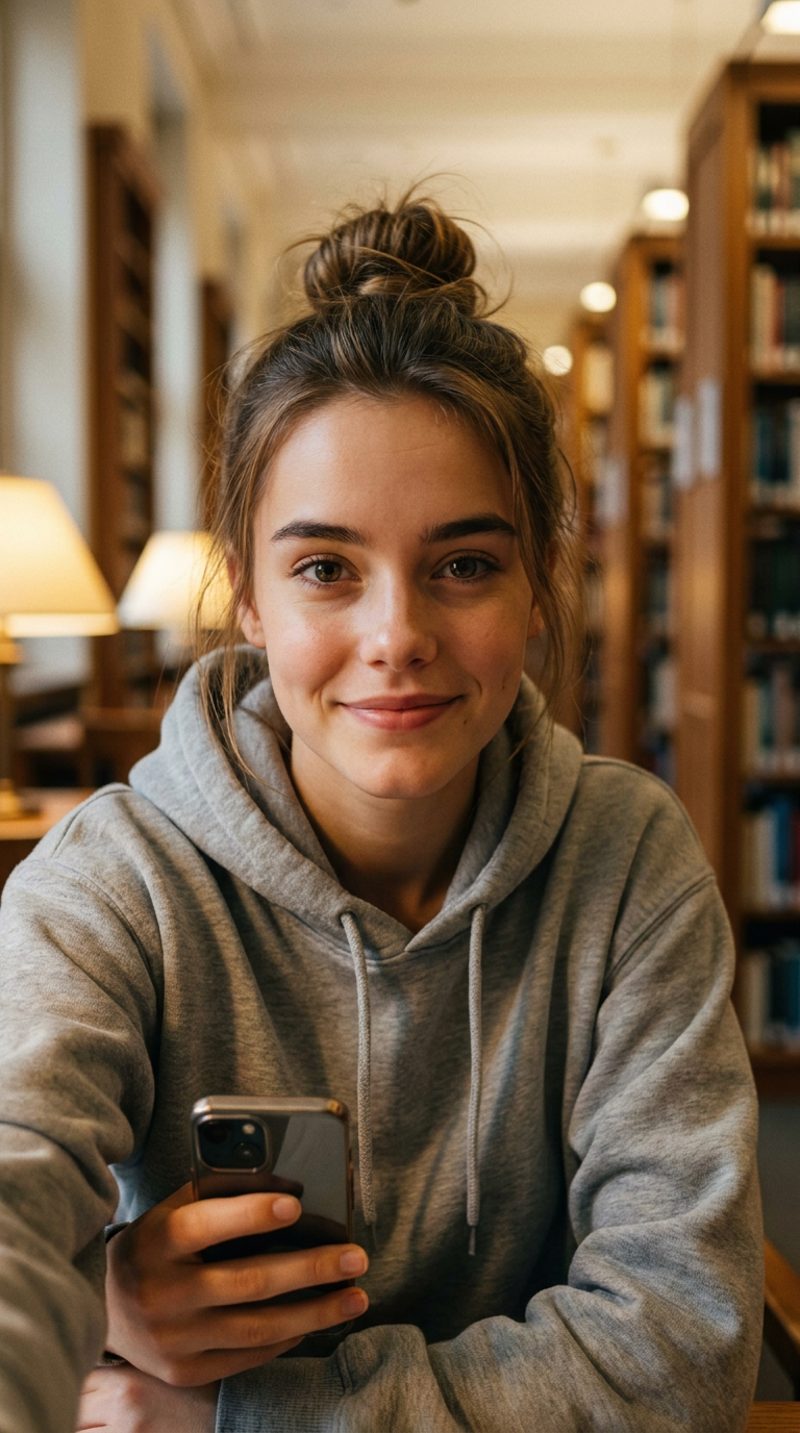 In the library